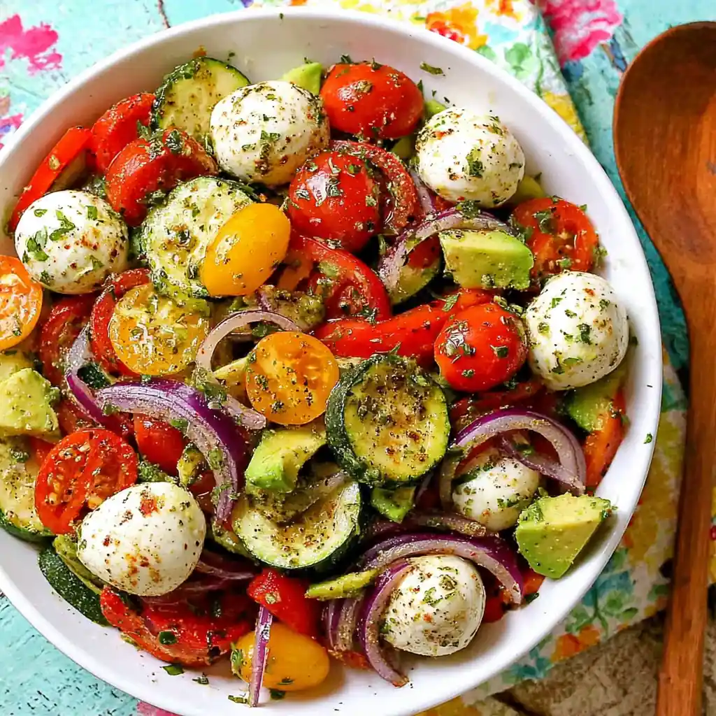 Tomato Cucumber Avocado Salad