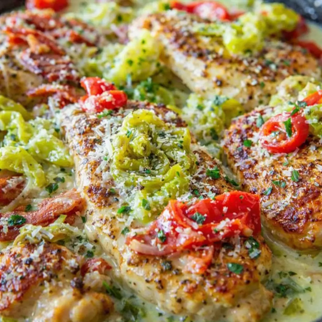 Banana Pepper Chicken Skillet