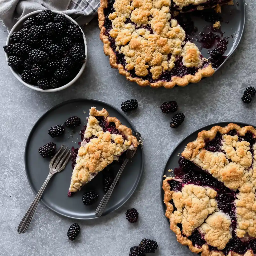 Blackberry Crumble Pie