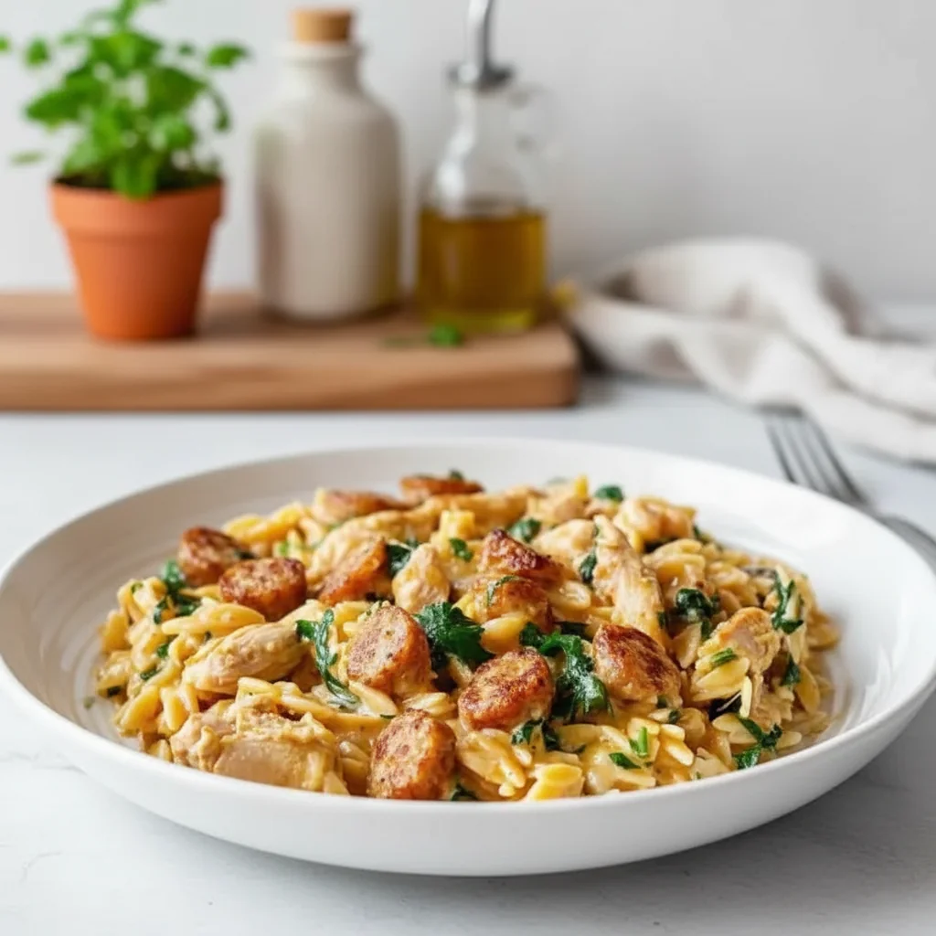 Chicken Sausage Orzo