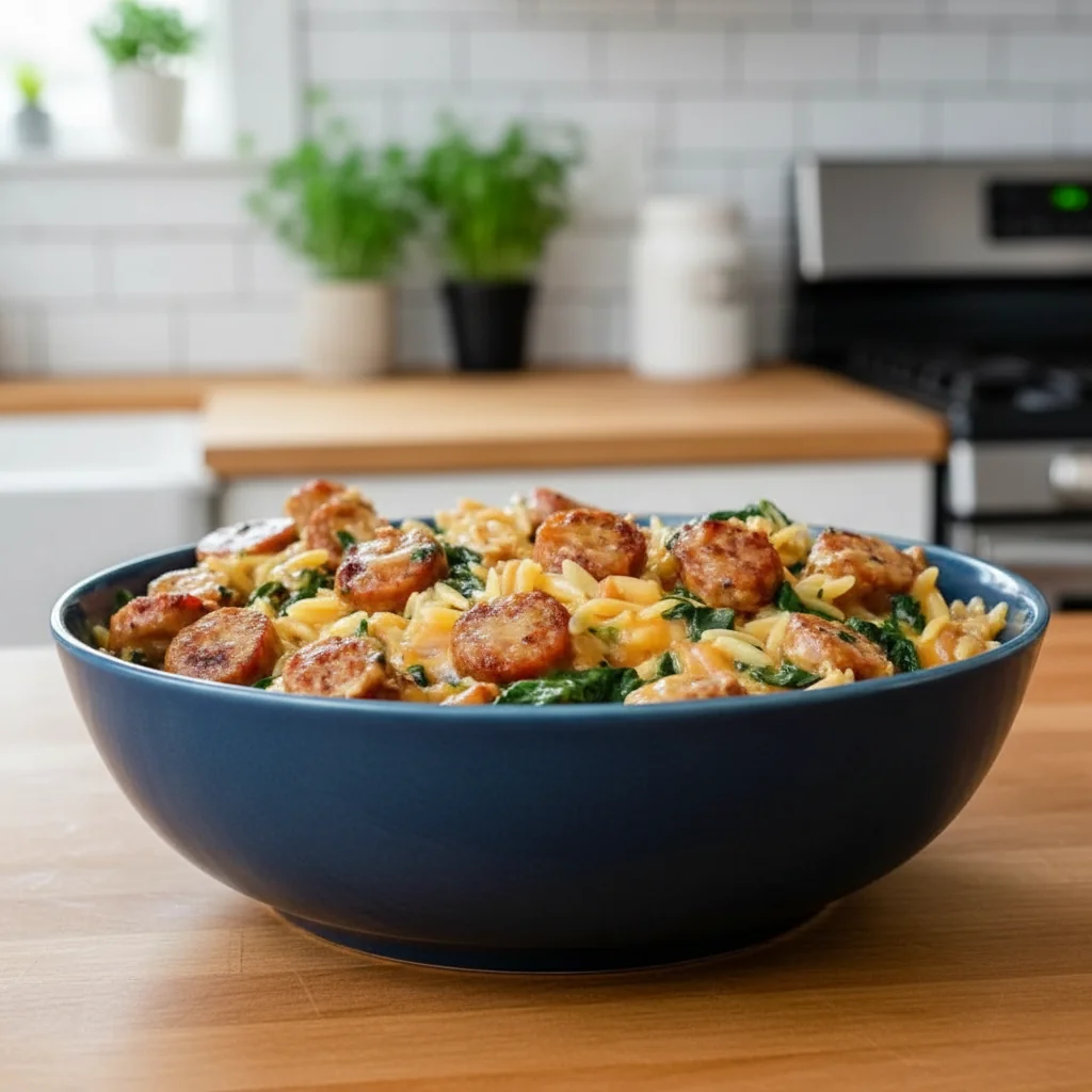 Chicken Sausage Orzo