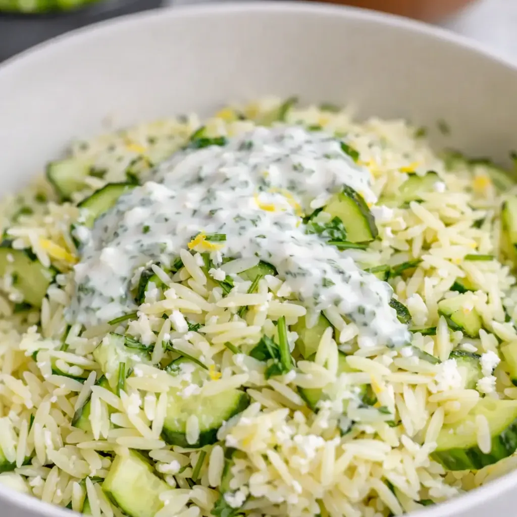 Cucumber Lemon Orzo Salad
