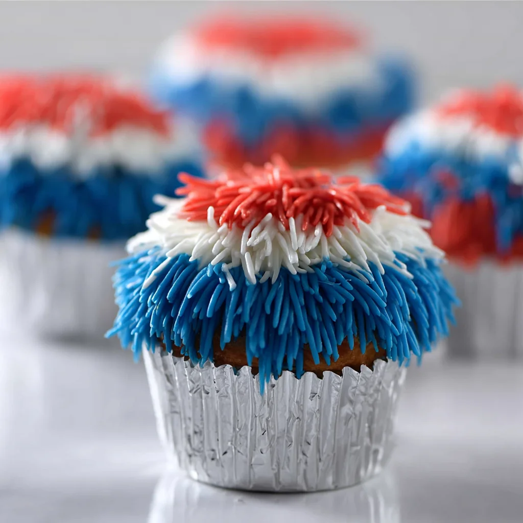 Fireworks Cupcakes That Create a Stunning 4th of July Dessert 4 Fireworks Cupcakes