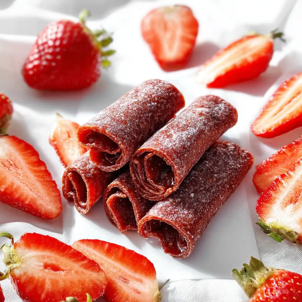 Homemade Strawberry Fruit Roll-Ups