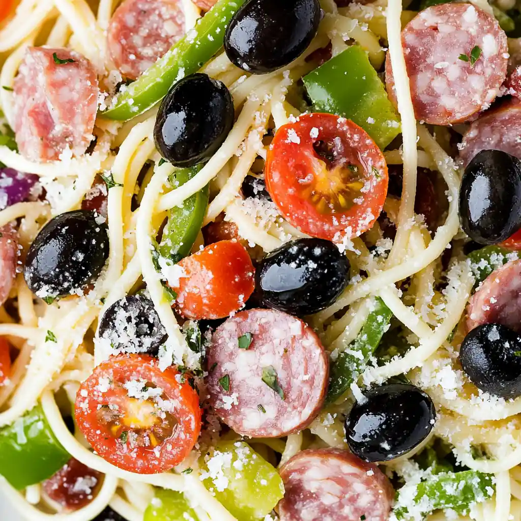 Italian Spaghetti Salad – Fresh and Easy Summer Favorite 4 Italian Spaghetti Salad