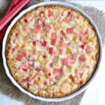 Keto Rhubarb Custard Pie