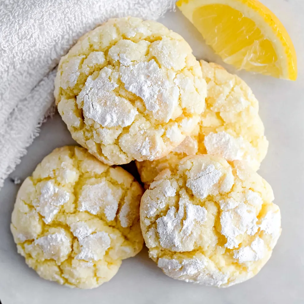 Lemon Crinkle Cookies – Amazing Soft & Chewy Citrus Treats 4 Lemon Crinkle Cookies