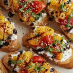 Peach Bruschetta
