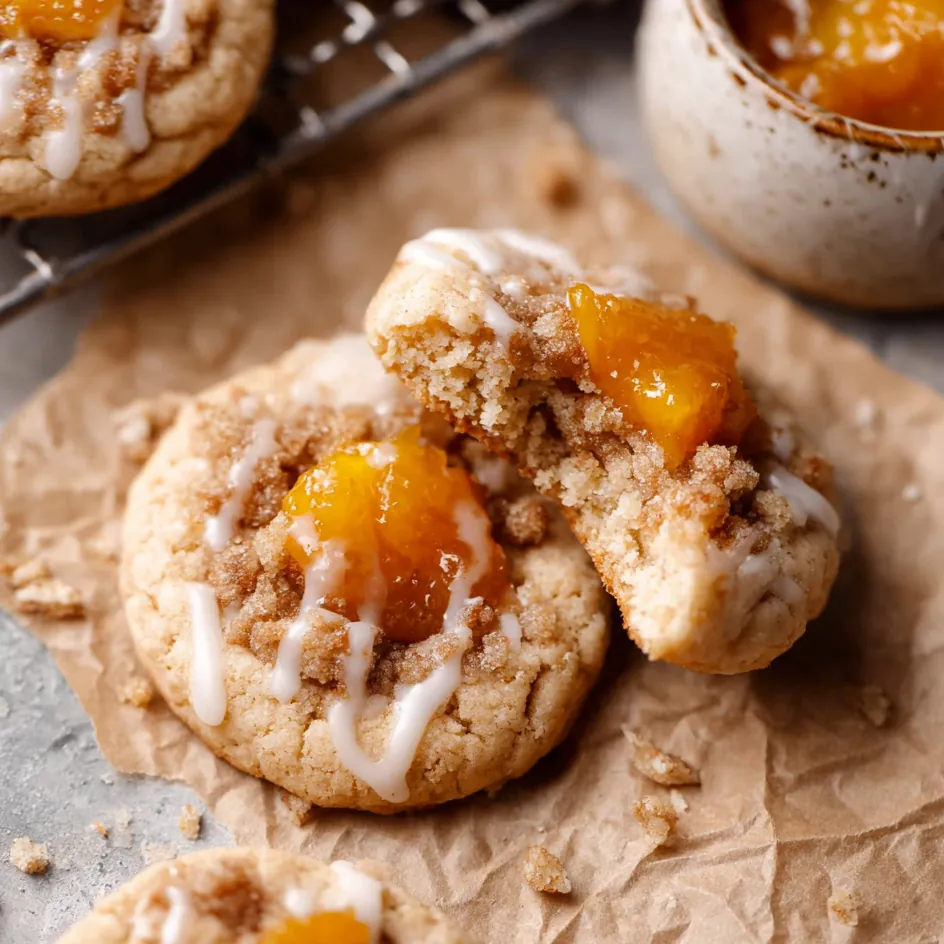 Peach Cobbler Cookies