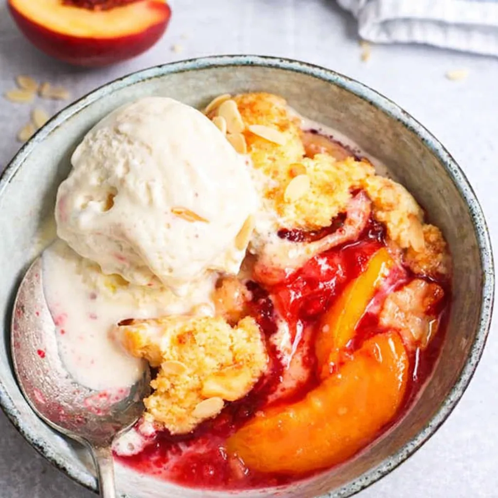 Peach Raspberry Cobbler: A Simple and Delicious Summer Dessert 4 Peach Raspberry Cobbler