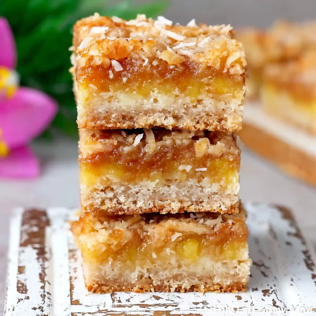 Pineapple crumb bars