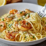 Shrimp scampi pasta