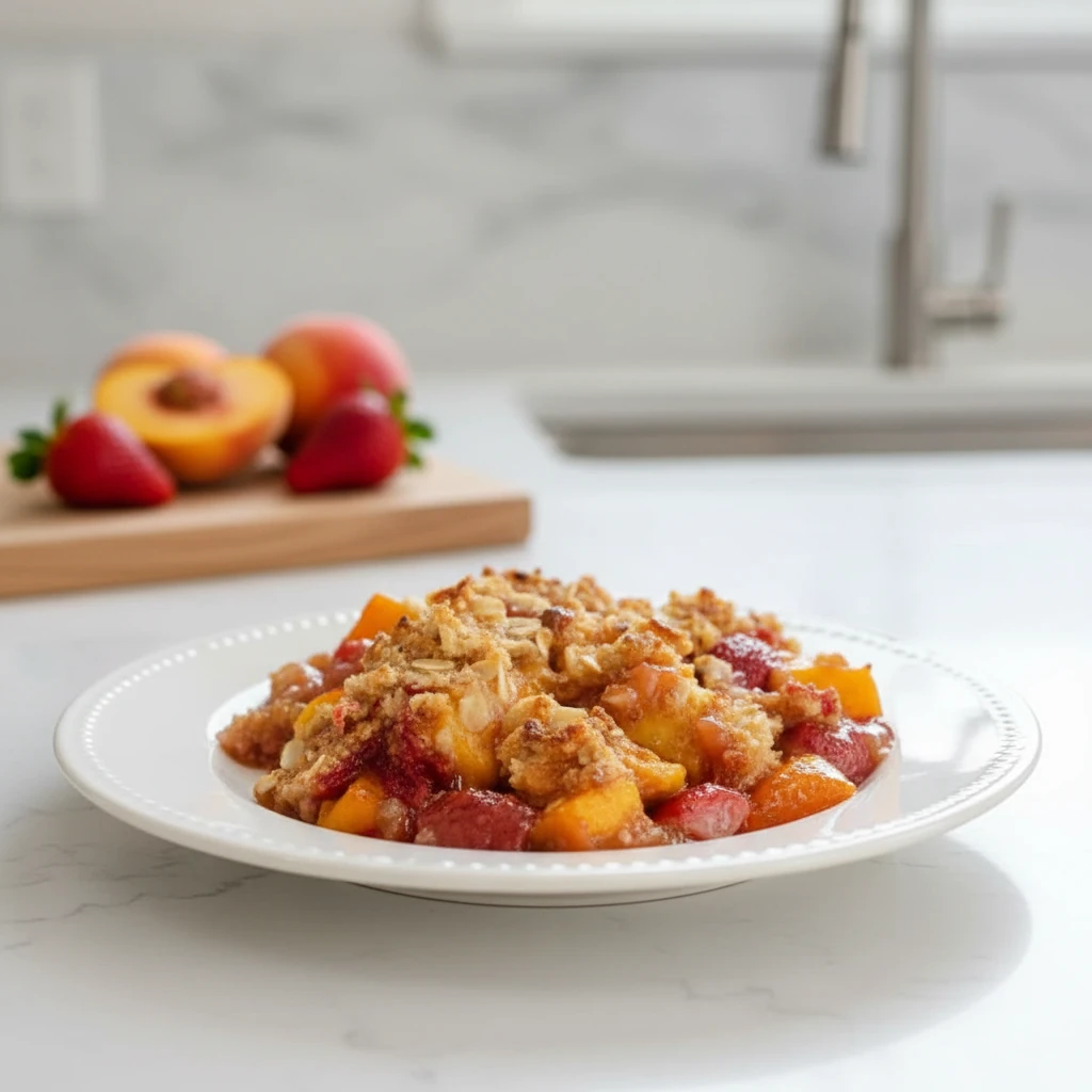Strawberry Peach Crisp: A Simple and Amazing Summer Dessert 4 Strawberry Peach Crisp