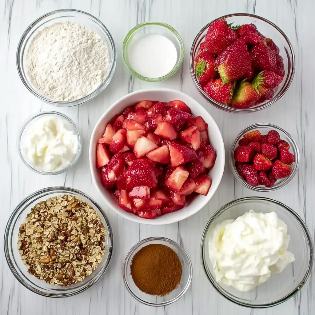 Sweet Strawberry Rhubarb Crisp