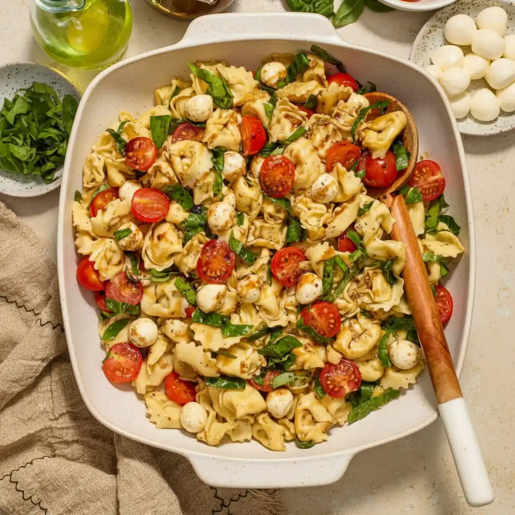 Tortellini Caprese Salad