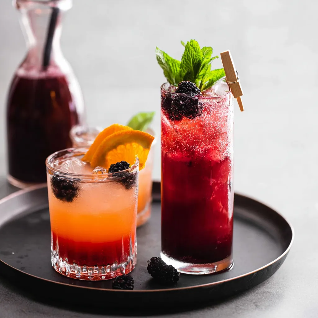 Vanilla Earl Grey Blackberry Mocktail