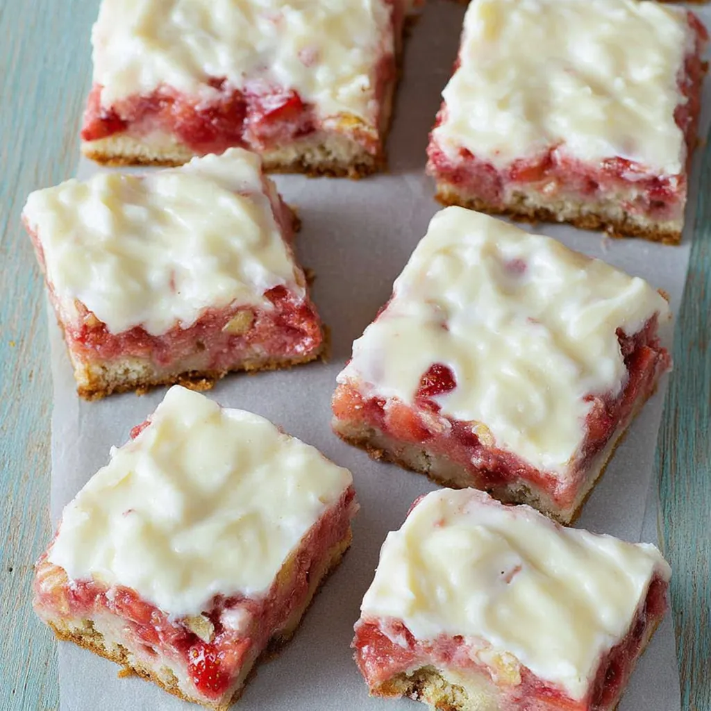 Viral Rhubarb Custard Bars