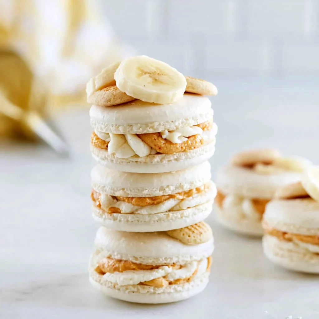 Banana Cream Pie Macarons: A Creamy French Bakery-Style Treat 4 Banana Cream Pie Macarons