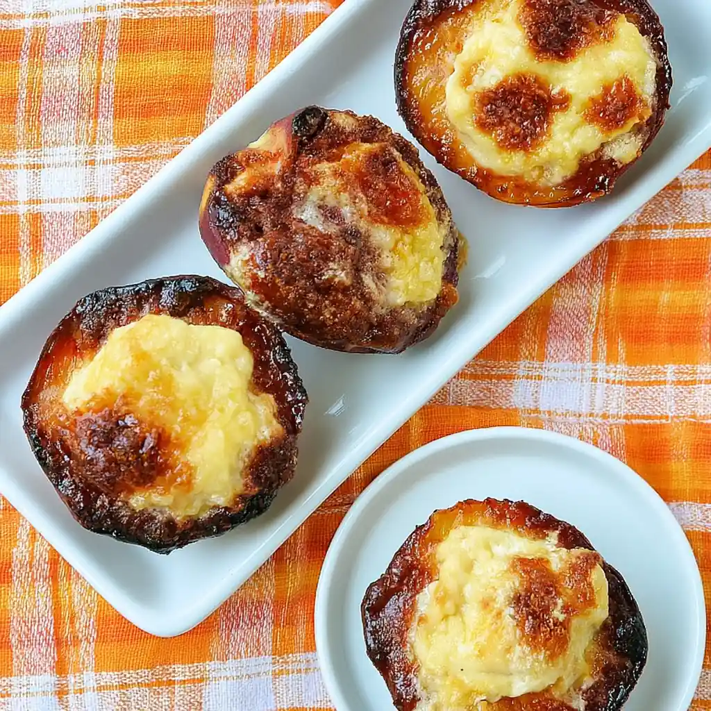 Cheesecake Stuffed Peaches