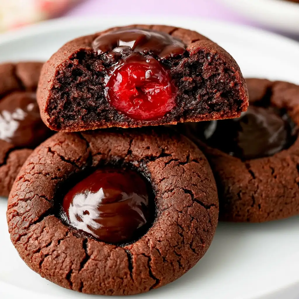 Chocolate Cherry Cookies That Taste Rich and Fudgy 4 Chocolate Cherry Cookies