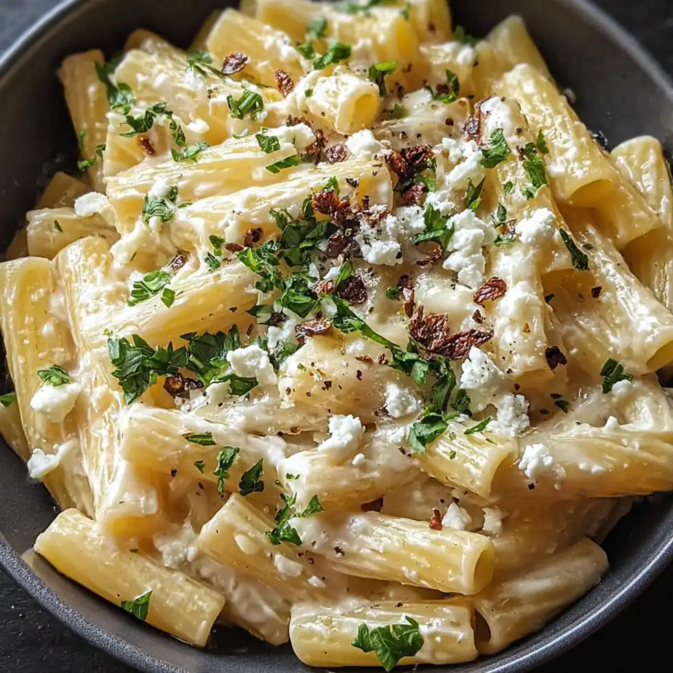 Creamy Lemon Feta Pasta