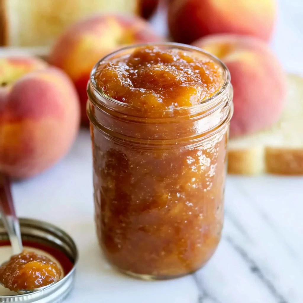 Crockpot Peach Butter Recipe That Makes the Kitchen Smell Amazing 4 Crockpot Peach Butter