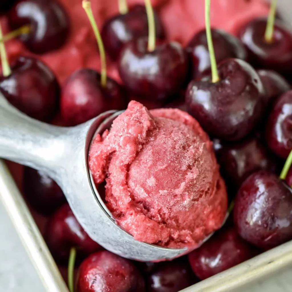 Fresh Cherry Sorbet: Easy Summer Dessert With Bright Cherry Flavor 4 Fresh Cherry Sorbet