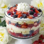 Mixed berry trifle