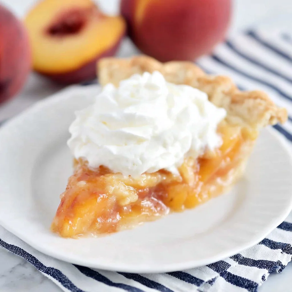No-Bake Peach Pie: Creamy Fresh Peach Pie for Summer 4 No-Bake Peach Pie