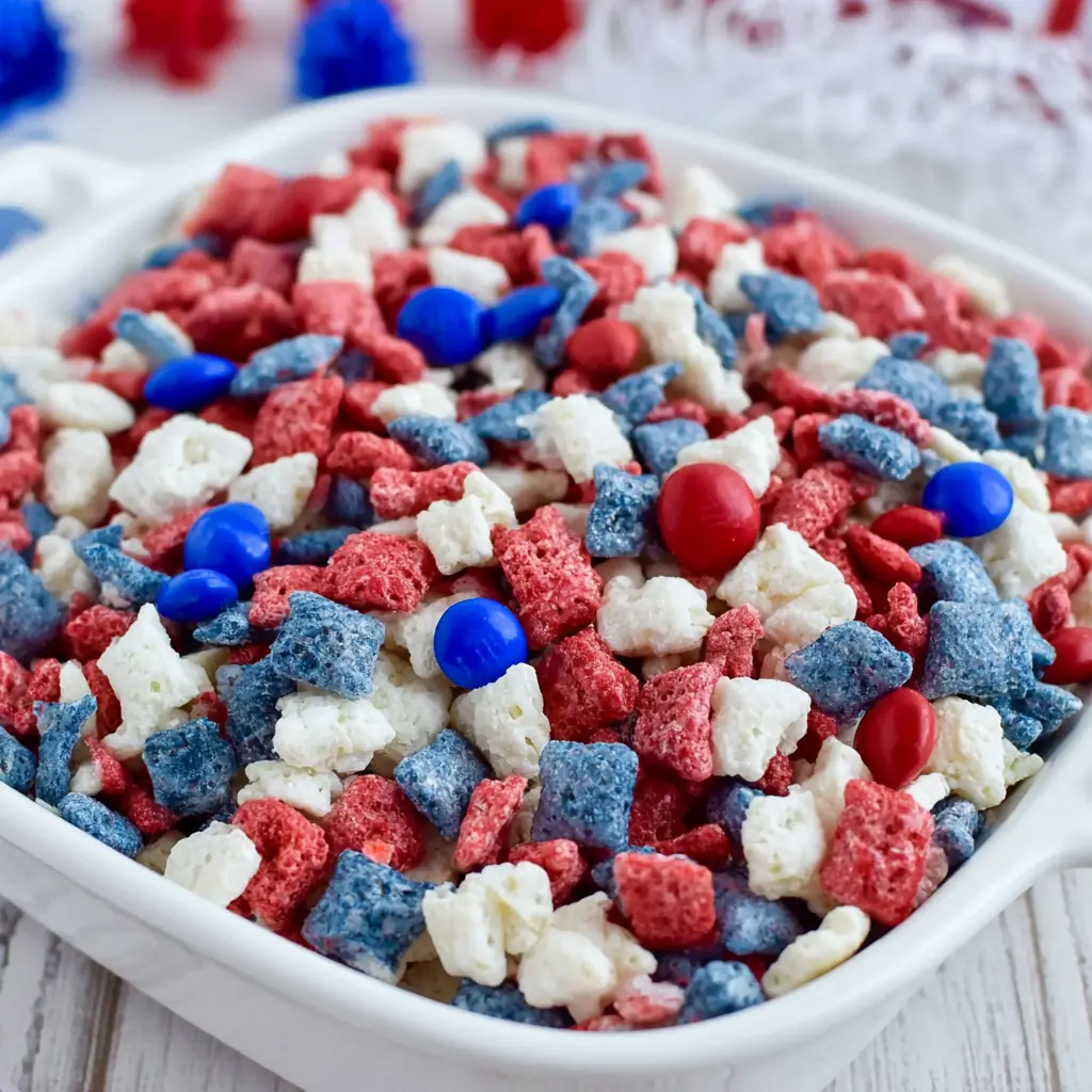 Patriotic Muddy Buddies