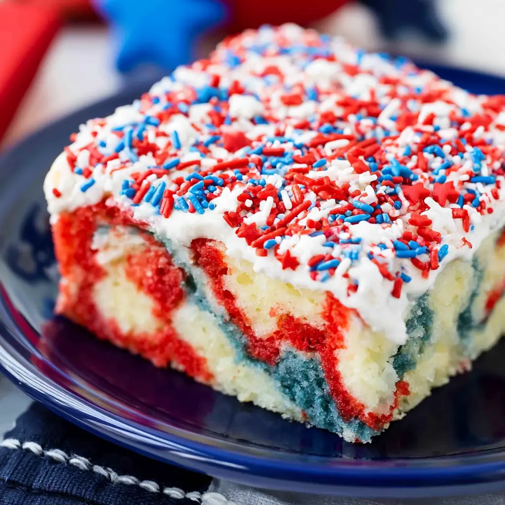 Patriotic Poke Cake