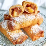 Peach Cobbler Egg Rolls