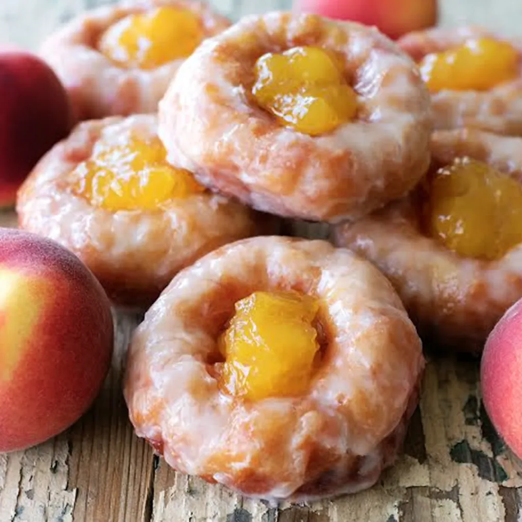 Peach Pie Donuts