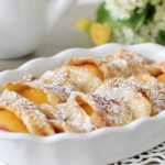Peaches and Cream Cheese Crepes