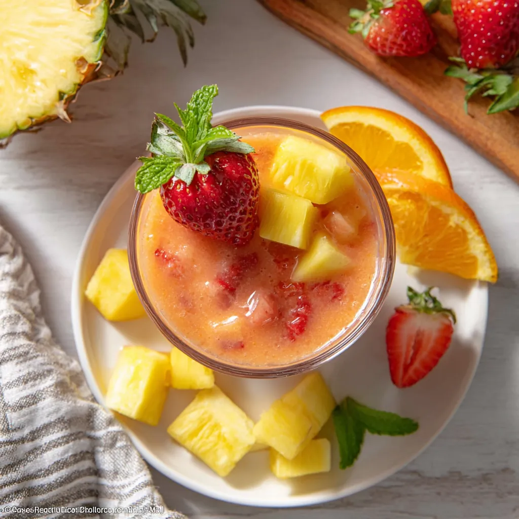 Sunrise Sunset Tropical Smoothie – Refreshing & Easy Fruit Blend 4 Sunrise Sunset Tropical Smoothie