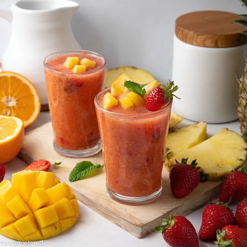 Sunrise Sunset Tropical Smoothie