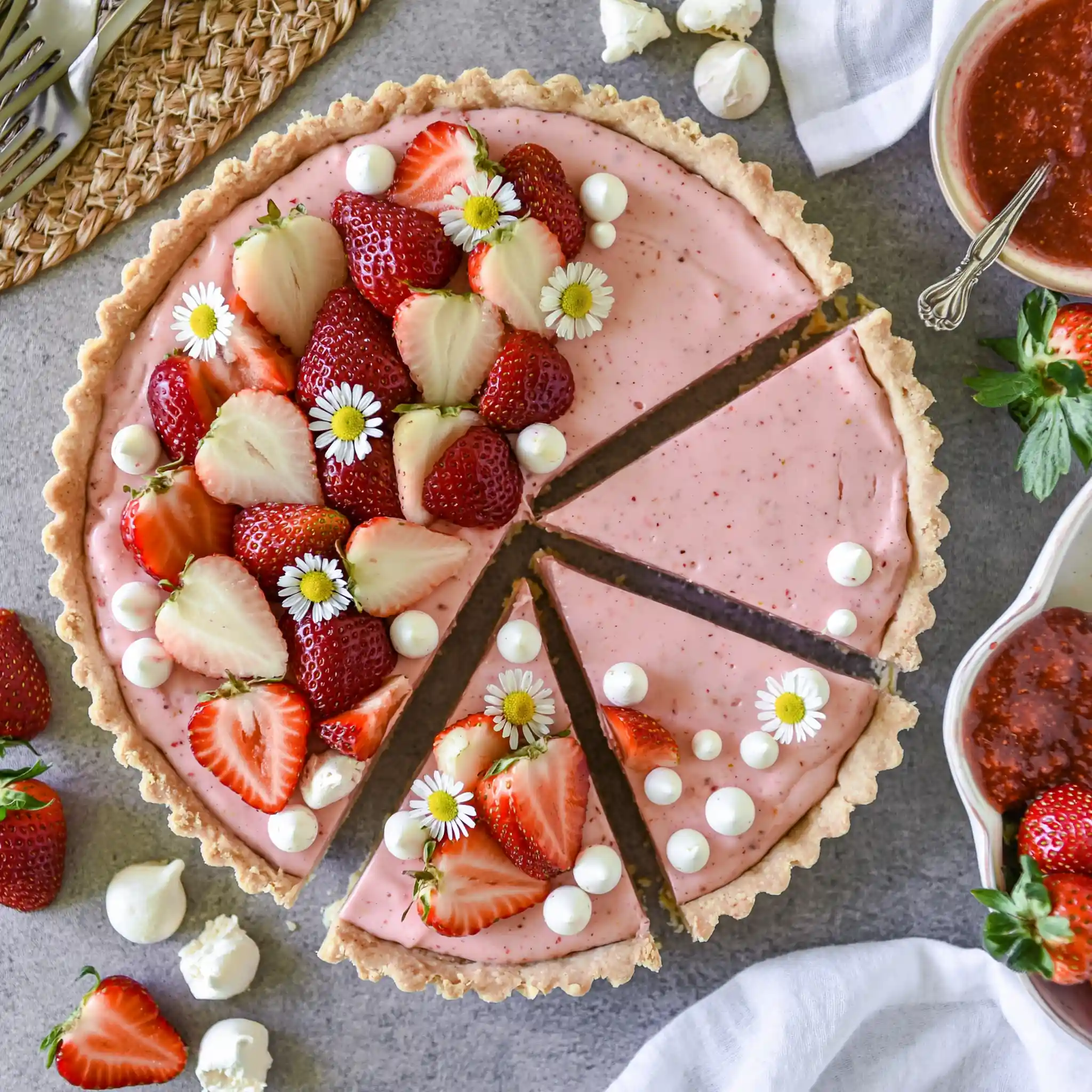 Whipped Strawberry Tart