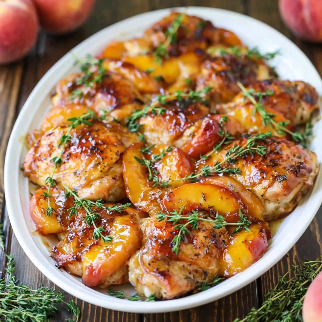 Chicken with Peaches