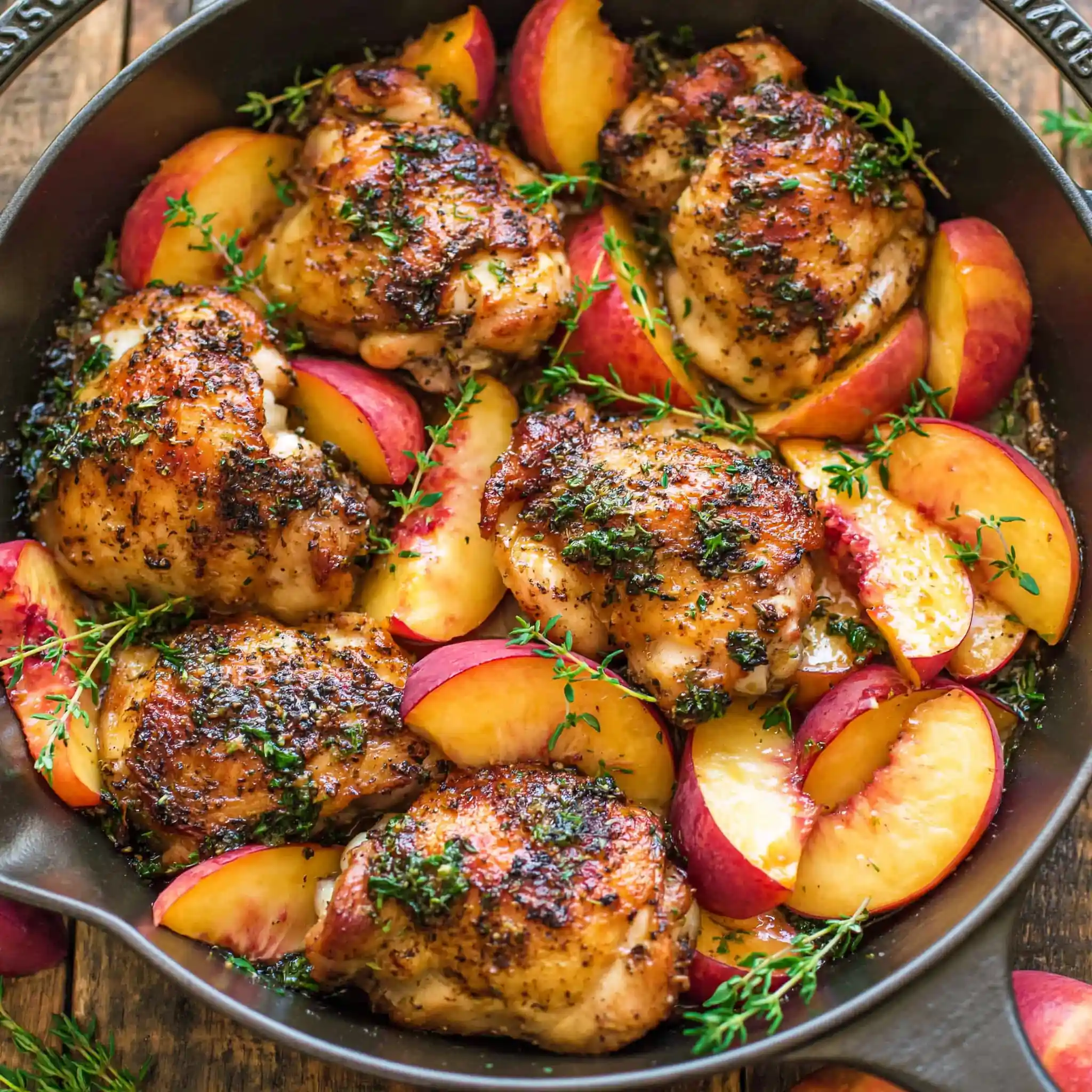 Chicken with Peaches