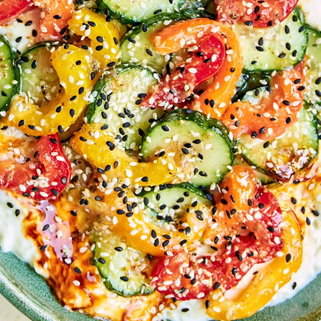 Cucumber Bell Pepper Salad