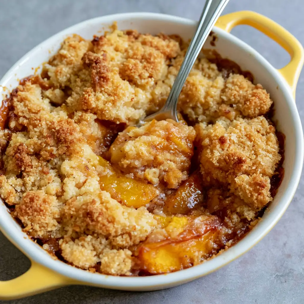 Small Batch Peach Cobbler