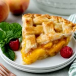 Southern peach pie