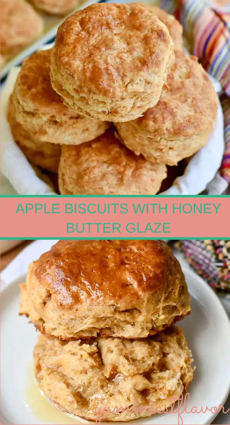 Apple Biscuits with Honey Butter Glaze 6 Apple Biscuits