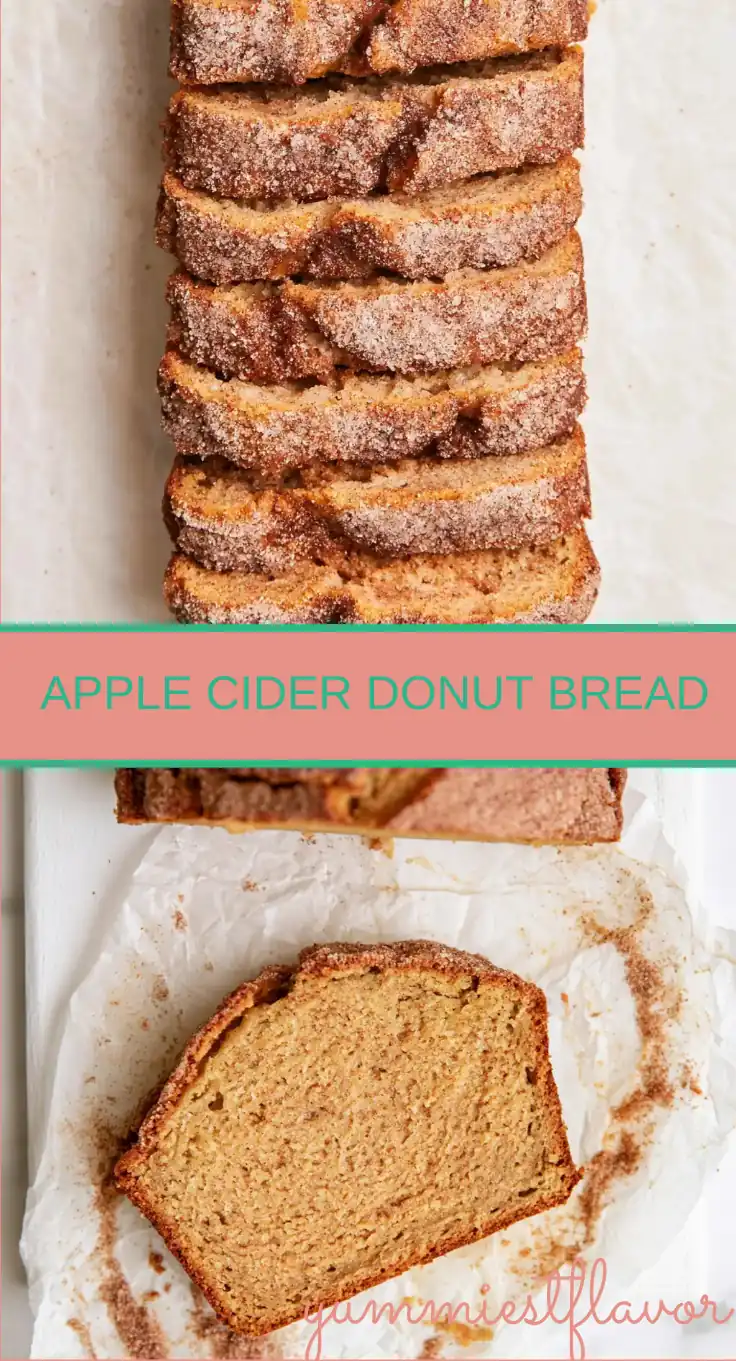 Apple Cider Donut Bread: Easy Fall Loaf with Cinnamon Sugar Coating 6 Apple Cider Donut Bread2 Apple Cider Donut Bread: Easy Fall Loaf with Cinnamon Sugar Coating