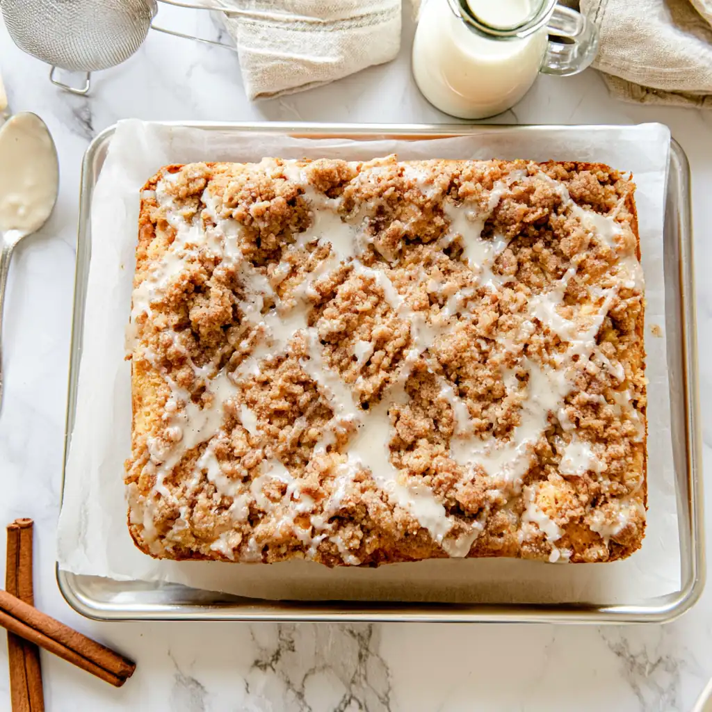 Apple Coffee Cake with Apple Cider Glaze 5 Apple Coffee Cake