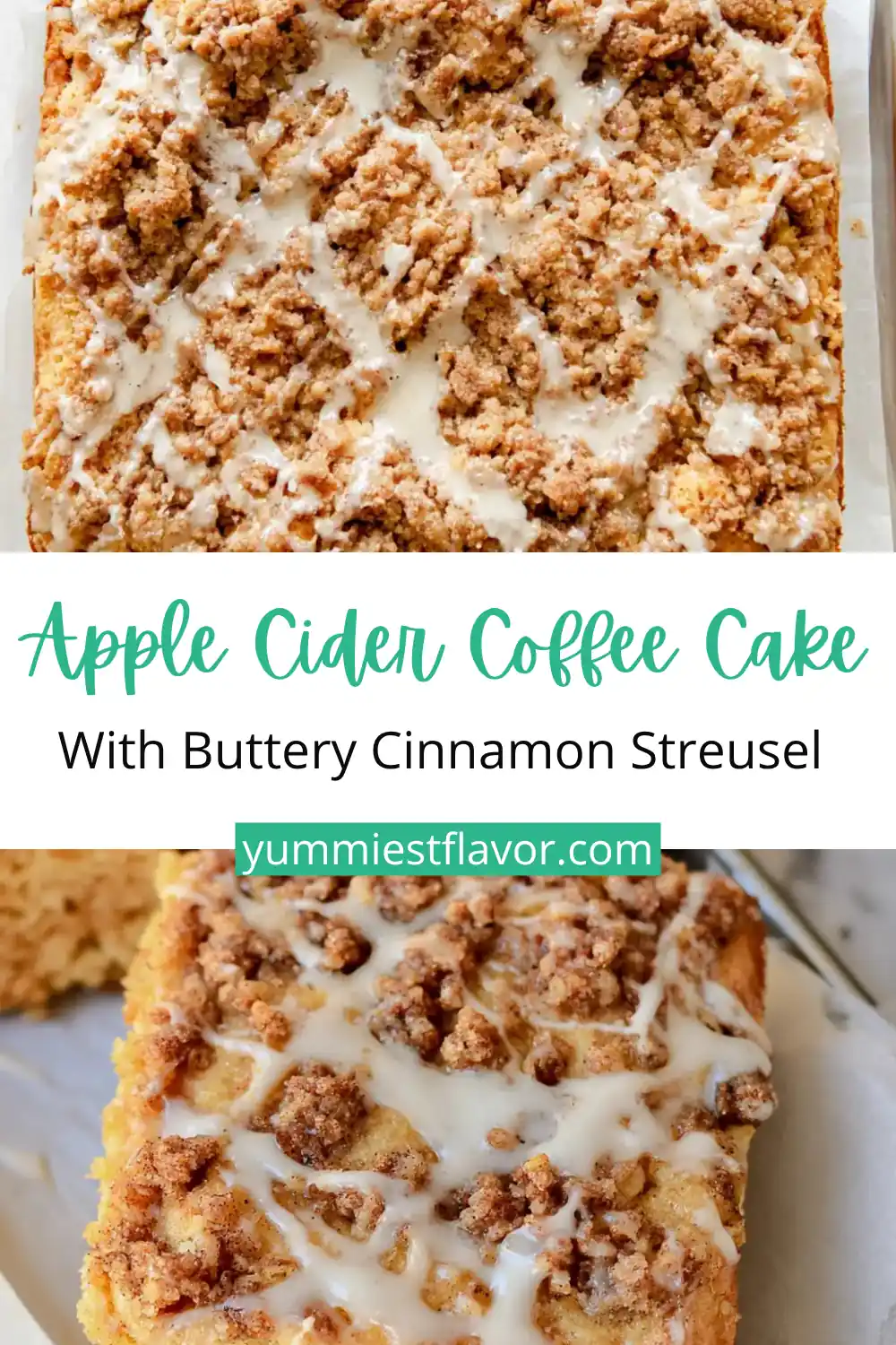Apple Coffee Cake with Apple Cider Glaze 6 Apple Coffee Cake
