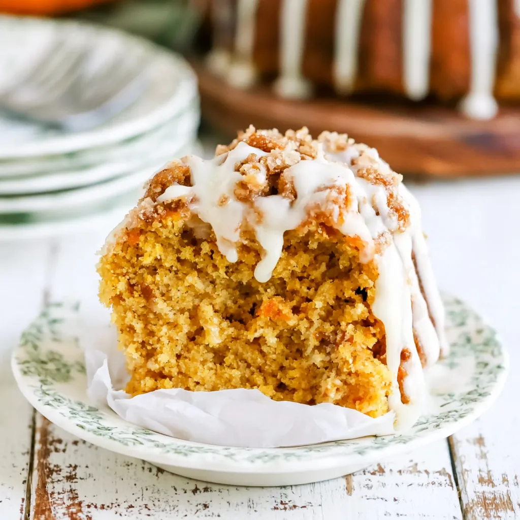 Carrot Coffee Cake with Cream Cheese Glaze 5 Carrot Coffee Cake