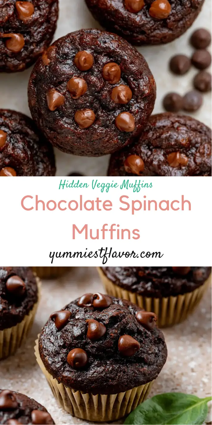 Chocolate Spinach Muffins