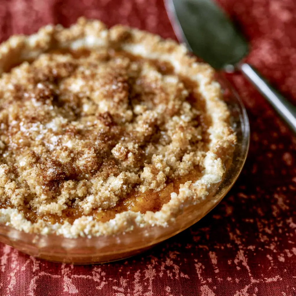 Custard Peach Pie