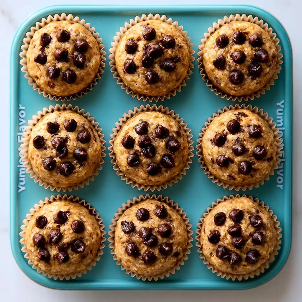 Healthy Banana Chocolate Chip Muffins